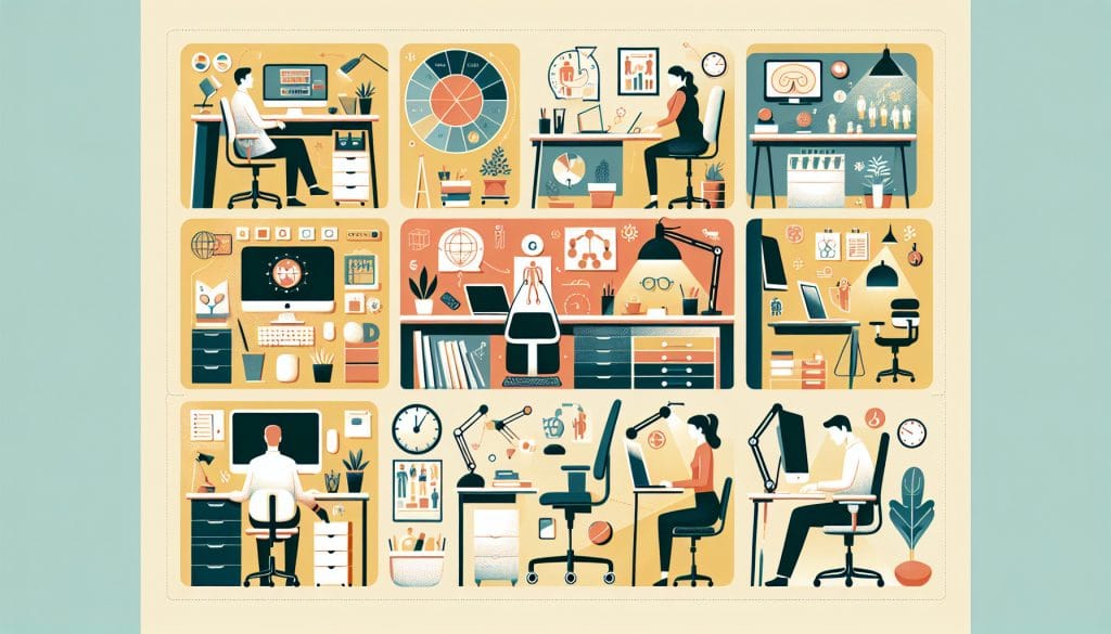 Ergonomische Arbeitsplatzlösungen für Zuhause