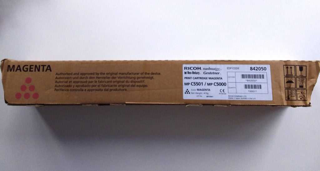 Original RICOH Toner MP C5501/5000 Cyan für Farbdrucker