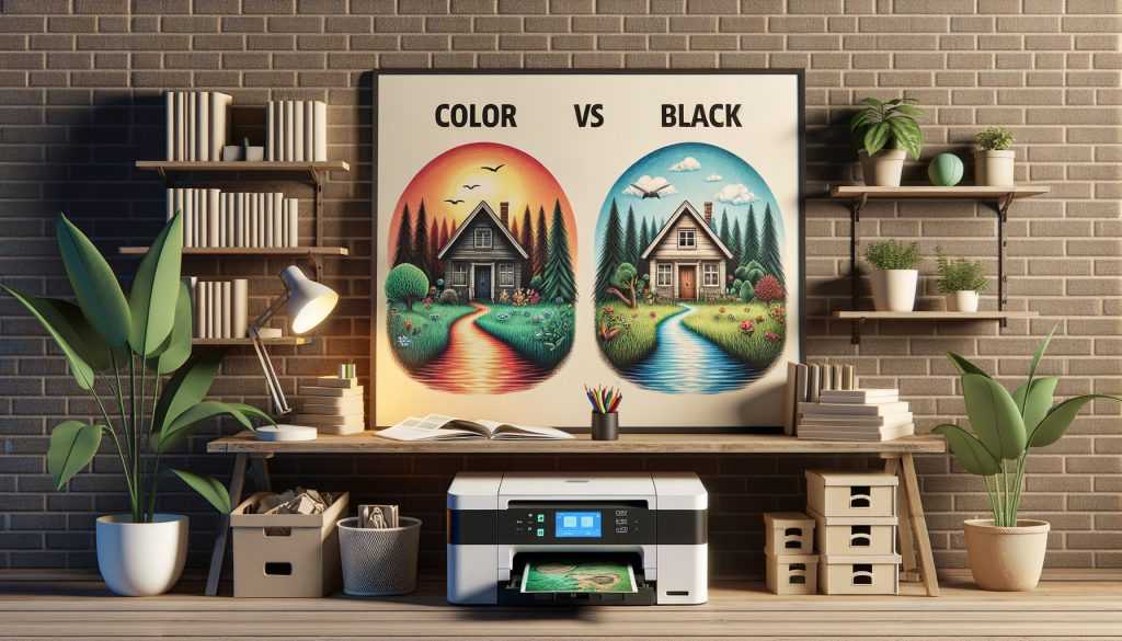 Nachhaltiger Druckvergleich: Farb- vs. Schwarz-Weiß-Drucker