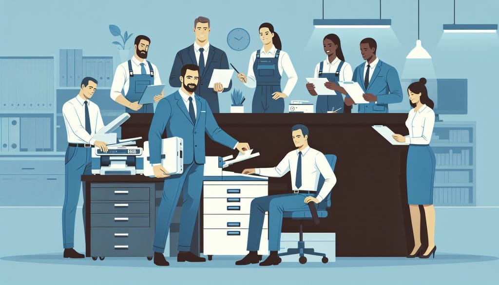 Professioneller Bürogeräte Service Reparatur