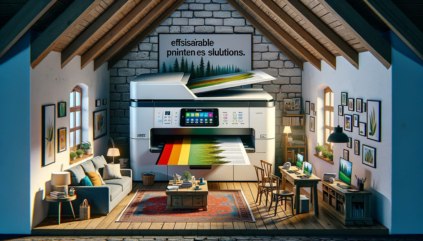 Illustration for section: Ein Beispiel für diese Technologie ist der Ricoh IM 430F, ein multifunktionales Gerät, das nicht n - nachhaltige drucklösungen